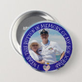 Gepersonaliseerd ter nagedachtenis van mijn zoon B Ronde Button 7,6 Cm (Voorkant /achterkant)