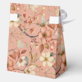 Gepersonaliseerd Terracotta Wildflower Baby shower Bedankdoosjes (Achterkant)