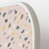 Gepersonaliseerd terrazzo monogram pickleball paddle (Links Detail)