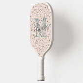 Gepersonaliseerd terrazzo monogram pickleball paddle (Links)
