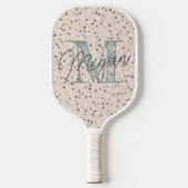 Gepersonaliseerd terrazzo monogram pickleball paddle (Voorkant)
