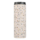 Gepersonaliseerd terrazzo monogram thermosbeker (Achterkant)