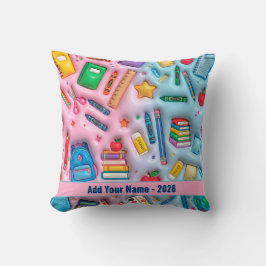 Gepersonaliseerd Terug naar School 2026 Kussen
