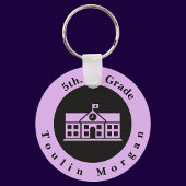 Gepersonaliseerd Terug naar School 5th. cijfer Sleutelhanger
