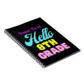 Gepersonaliseerd Terug naar School, 8th.Grade Noti Notitieboek (Rechterzijde)