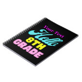 Gepersonaliseerd Terug naar School, 8th.Grade Noti Notitieboek (Linkerzijde)