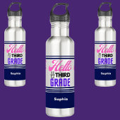 Gepersonaliseerd terug naar school derde klas waterfles 