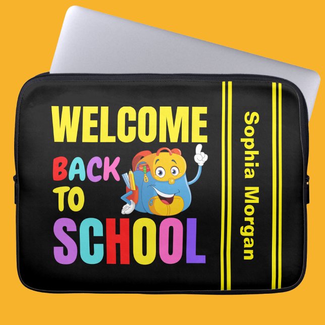Gepersonaliseerd Terug naar School Laptop Sleeve (Creator heeft geüpload)