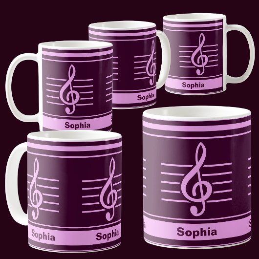 Gepersonaliseerd Terug naar School Music School Koffiemok