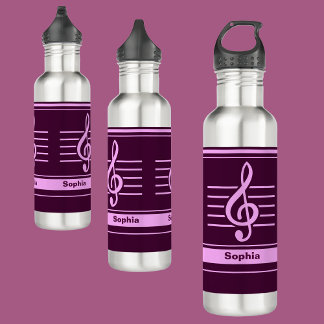 Gepersonaliseerd Terug naar School Music School Waterfles