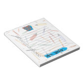 Gepersonaliseerd Terug naar School To-Do List Notitieblok (Schuin)