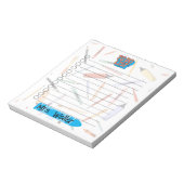 Gepersonaliseerd Terug naar School To-Do List Notitieblok (Linkerzijde)