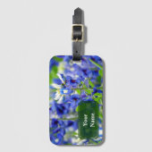 Gepersonaliseerd Texas Bluebonnet Flower Bagagelab Bagagelabel (Voorkant (verticaal))