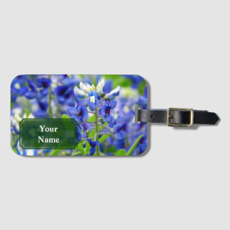 Gepersonaliseerd Texas Bluebonnet Flower Bagagelab Bagagelabel