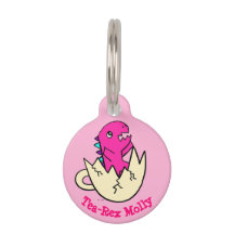 Gepersonaliseerd thee-Rex roze