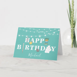 Gepersonaliseerd thema Unisex Birthday Kaart