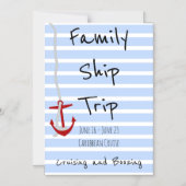Gepersonaliseerd thema van cruise door magneet magnetische uitnodiging (Voorkant)