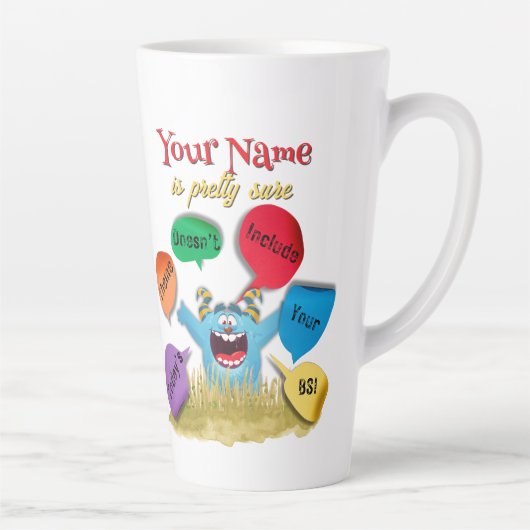 Gepersonaliseerd thema van vandaag omvat niet uw B Latte Mok (Rechts)