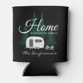 Gepersonaliseerd "Thuis is waar je het parkeert" Blikjeskoeler (Voorkant)