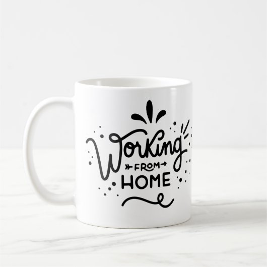 Gepersonaliseerd thuiswerken | Typografie | Koffiemok (Links)