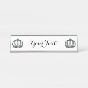 Gepersonaliseerd "Tiara" Bureau Naambordje