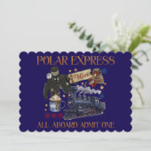Gepersonaliseerd ticket voor de Polar Express Kaart (Staand voorkant)