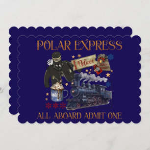 Gepersonaliseerd ticket voor de Polar Express Kaart
