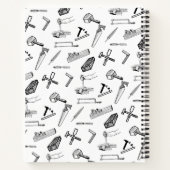 Gepersonaliseerd timmerwerk notitieboek (Achterkant)