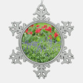 Gepersonaliseerd Tin Sneeuwvlok Ornament (Voorkant)