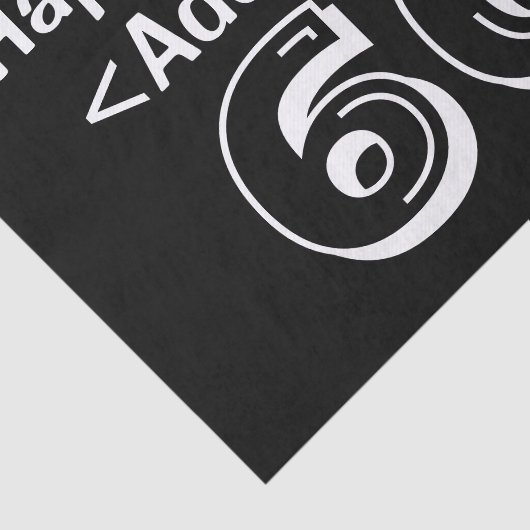 Gepersonaliseerd tissuepapier met 60e verjaardag (Detail)