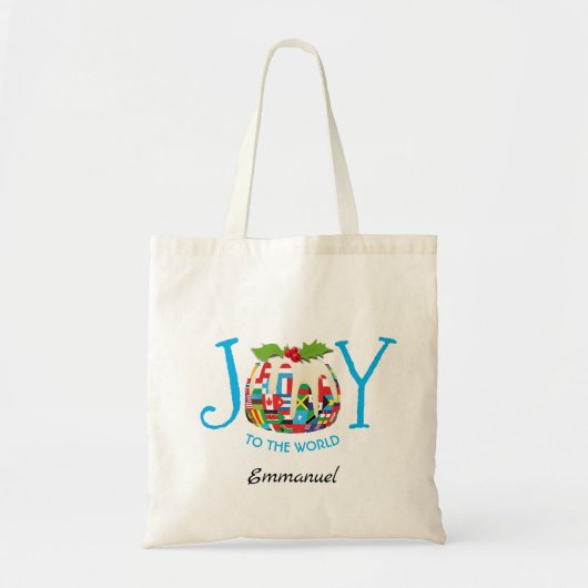 Gepersonaliseerd | TOEGANG TOT DE WERELDVlag Tote Bag (Voorkant)