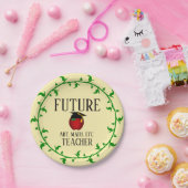 Gepersonaliseerd toekomstige docent van de Graduat Papieren Bordje (Feest)