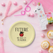 Gepersonaliseerd toekomstige docent van de Graduat Papieren Bordje (Feest)