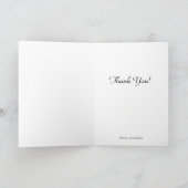 Gepersonaliseerd toenemend-maan-over-zeer bedankkaart (Binnen)