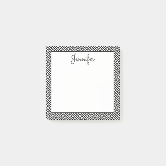 Gepersonaliseerd toetsenbord voor zwart-wit in Gri Post-it® Notes (Voorkant)