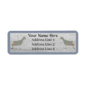 Gepersonaliseerd Toggenburg Dairy Goat Address Lab Etiket (Voorkant)