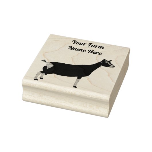 Gepersonaliseerd Toggenburg Dairy Goat Rubberstempel (Stempel)