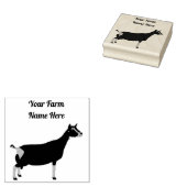 Gepersonaliseerd Toggenburg Dairy Goat Rubberstempel (Gestempeld)