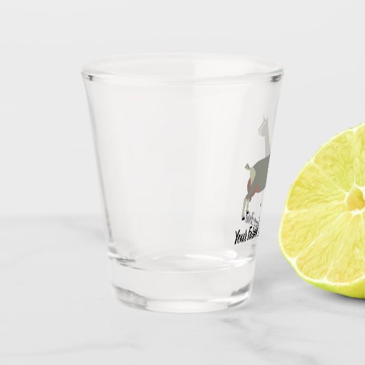 Gepersonaliseerd Toggenburg Dairy Goat Shot Glas (Links)