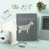 Gepersonaliseerd Toggenburg Dairy Goat Sticker (iPad Cover)