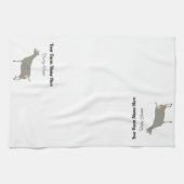 Gepersonaliseerd Toggenburg Dairy Goat Theedoek (Horizontaal)