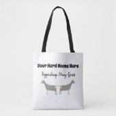 Gepersonaliseerd Toggenburg Dairy Goat Tote Bag (Voorkant)