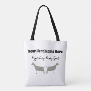 Gepersonaliseerd Toggenburg Dairy Goat Tote Bag