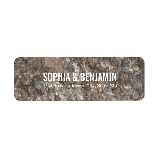 Gepersonaliseerd toonpatroon etiket (Voorkant)