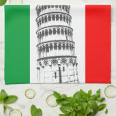 Gepersonaliseerd toren van de Pisa en de Italiaans Theedoek (Gevouwen)