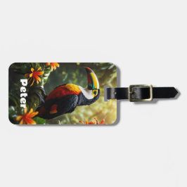 Gepersonaliseerd Toucan-Bagagelabel Bagagelabel