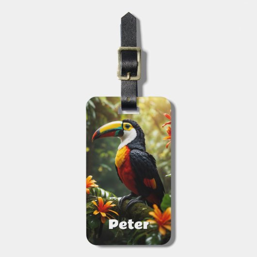 Gepersonaliseerd Toucan-Bagagelabel Bagagelabel (Voorkant verticaal)