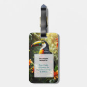 Gepersonaliseerd Toucan-Bagagelabel Bagagelabel (Achterkant verticaal)