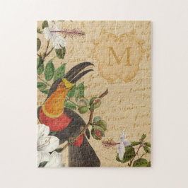 Gepersonaliseerd Toucan-monogram Legpuzzel