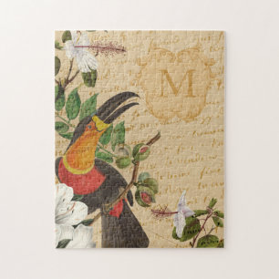 Gepersonaliseerd Toucan-monogram Legpuzzel